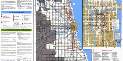 Ավտոբուսային երթուղիները Չիկագոյում քարտեզի վրա