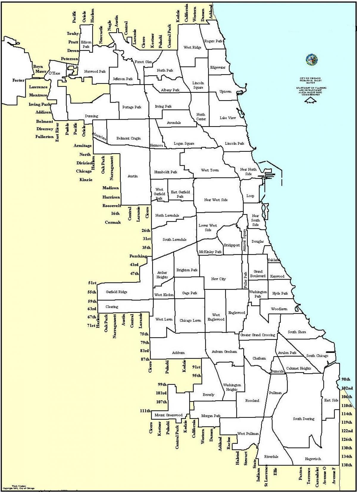 գոտիավորման քարտեզի Չիկագոյում